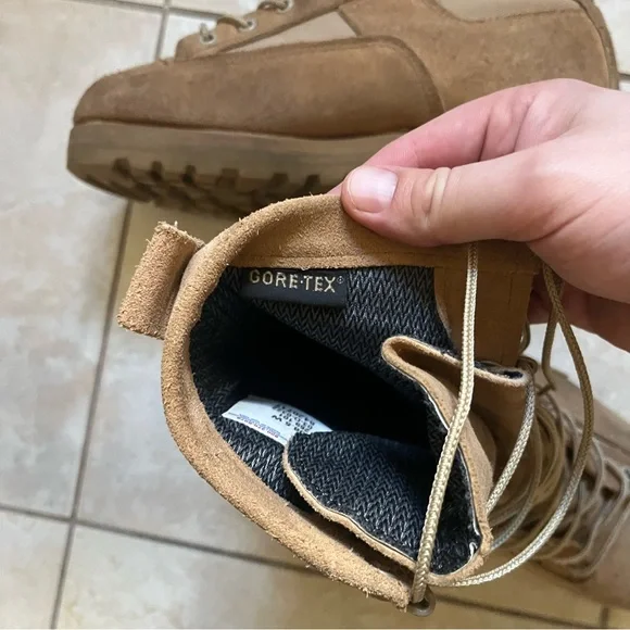 Men's Tan Belleville Combat Boots - Picture 5 of 6